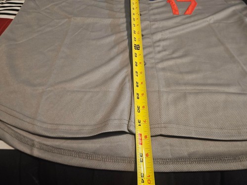 Ohtani #17 grau Streetwear Baseball Trikot - bestickt Herren Größe 2XL - Bild 9 von 9