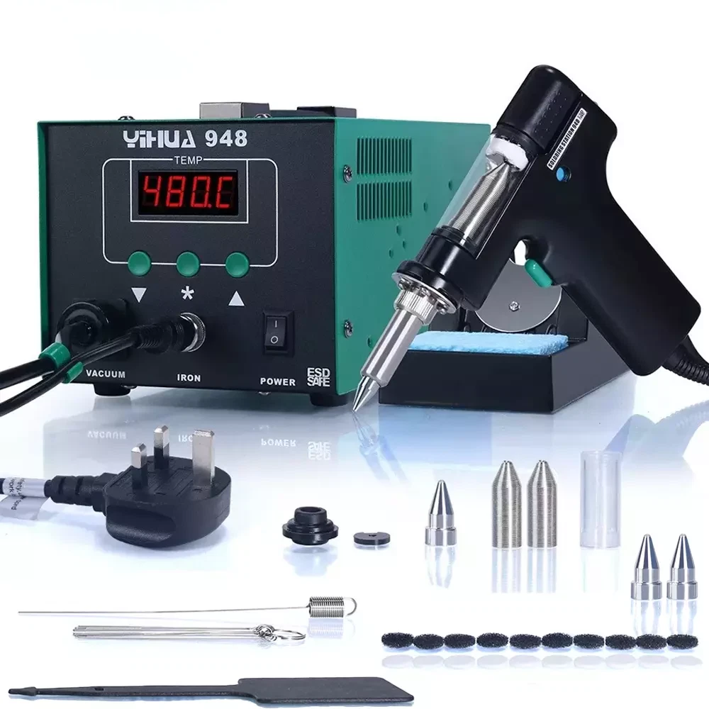 YIHUA 948 Desoldering Station 90W Digital Desoldering Gun Pump Soldering Station