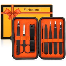 Precision Tweezers Set for Eyebrow Facial Hair Removal Ingrown Tool Kit