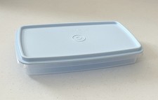 Tupperware Snack Stor Slim Container Light Blue New