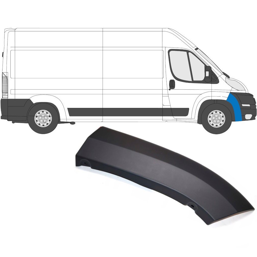 Front bumper side trim for Peugeot Boxer 2006-2014 / Right