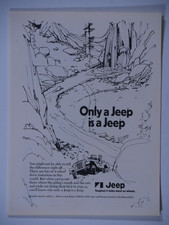 1972 Jeep 4 Wheel Drive Only A Jeep Is A Jeep Vintage Original Print Ad
