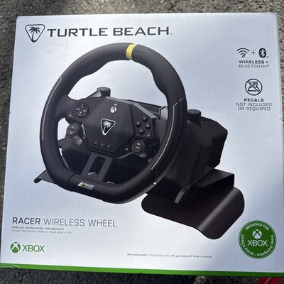 Turtle Beach Racer Wireless Wheel Xbox PC Android Bluetooth Black Yellow