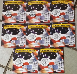 40 verschiedene US State Quarters in Foldern #2