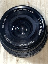 1:2.8 F=28mm 0=49mm Gemini MC Auto Lens Made ...