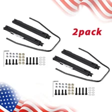 2Pcs Black Seat Slider Seat Mounting Track Assembly Kit For NRG Sparco Universal