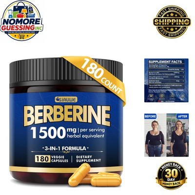 Liposomal Berberine Supplement 1500MG - 3- Supply for Metabolic Wellness