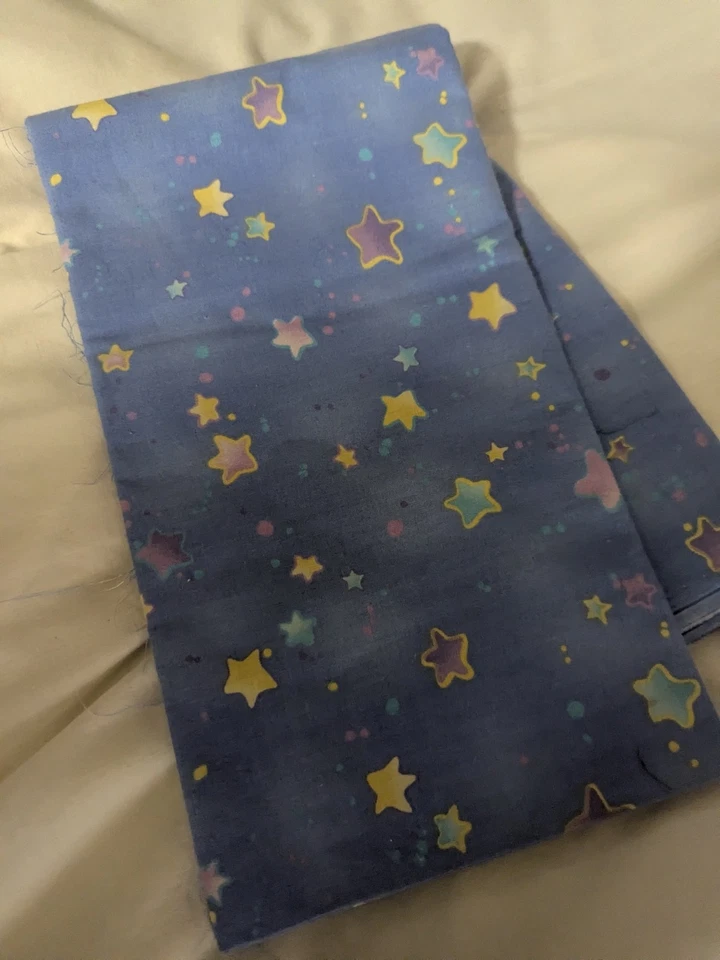 HTF Vintage Warner Bro Baby Looney Tunes Bugs Tweety Cotton Fabric Nursery Stars - Image 3 of 4