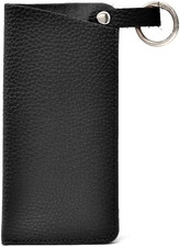 Eyeglass Case with Belt Clip Leather Solid Glasses Pouch Women Aesthetic Soft Gl