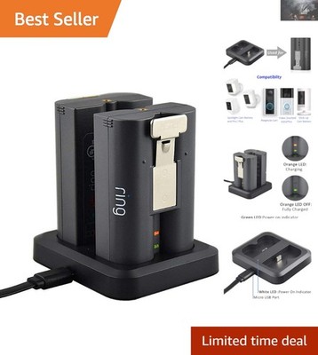 Compact & Fireproof Charging Station for Ring Quick Release Battery Packs