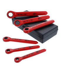 Insulated 6-Piece Ratchet Wrench Set for Safe and Efficient Use