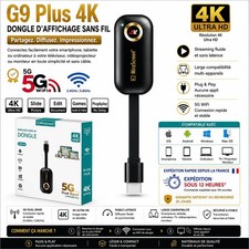 Miracast Écran Miroir G9 HDMI TV Dongle Bâton Airplay Wi-Fi 4K Streaming HDTV 5G