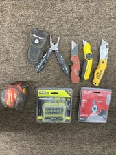 Various Small Tools And Parts Stanley Dewalt Ryobi Milwaukee Sheffield