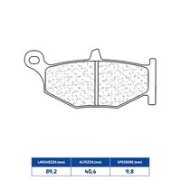 Set BeläGe Bremse CL Brakes 1163RX3 Suzuki 600 GSR 06/10