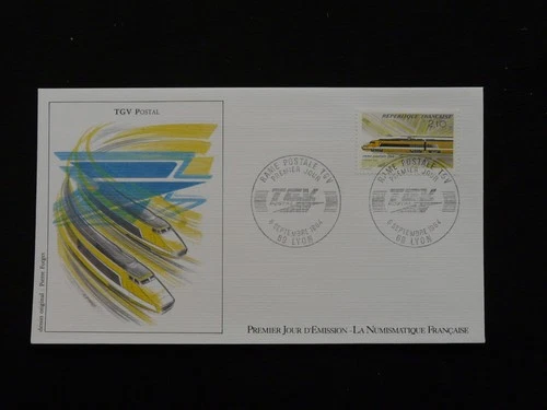 FDC France 1984 train TGV