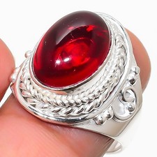 Red Carnelian Gemstone 925 Sterling Silver Jewelry All Size Ring For Gift
