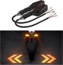 2 PCS LED Turn Signal Lights Projector for Motorcycle,27 Lighting Modes Style A
