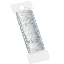 38 Yard Floral Wire Flexible Paddle Wire 24 Gauge Florist Wire Silver