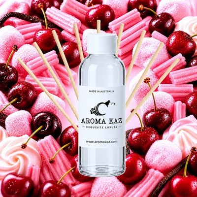 Cherry Musk Vanilla Reed Diffuser Oil Refill Vegan Alcohol-Free 3 Sizes