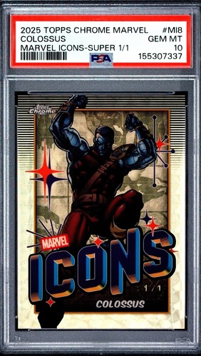 2025 Topps Chrome Marvel Icons SuperFractor #MI-8 Colossus 1/1 PSA GEM MINT 10