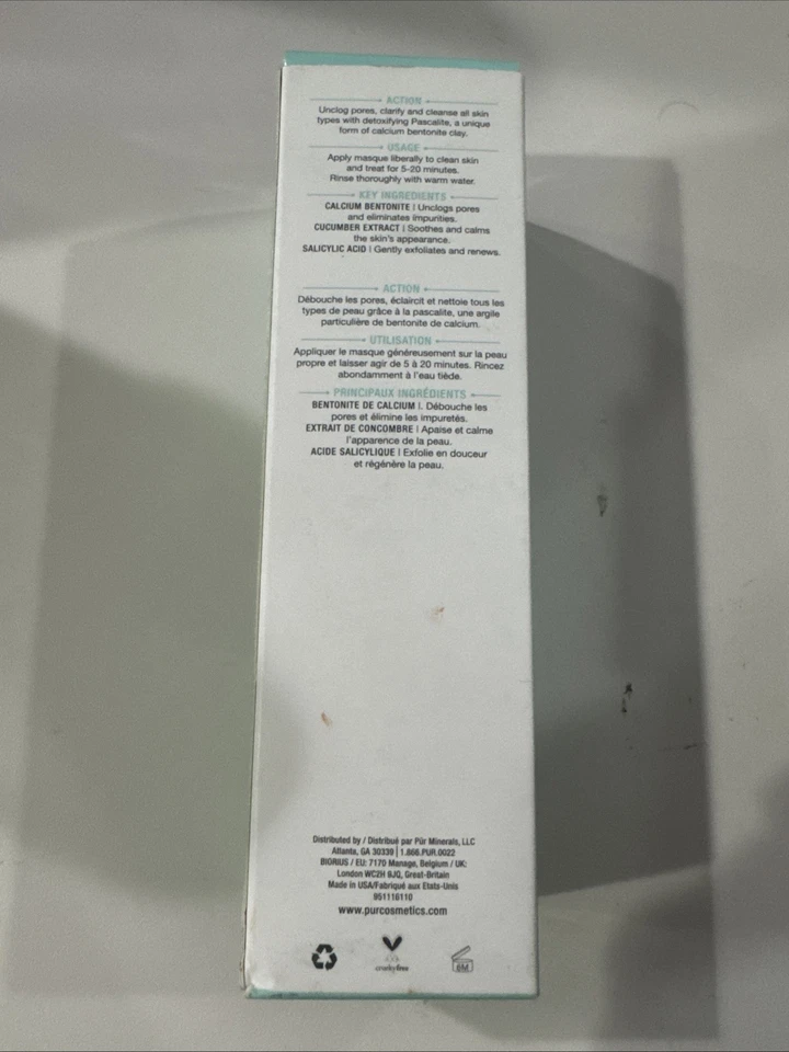 PUR Dirty Girl Detoxifying Mud Mask 4 oz NIB! Sealed Rare High End K19 - Image 2 of 2