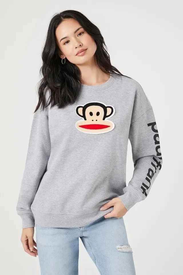 Paul Frank Sweatshirt Womens M Julius Monkey Long Sleeve Relaxed Y2K Pullover - Image 2 of 4