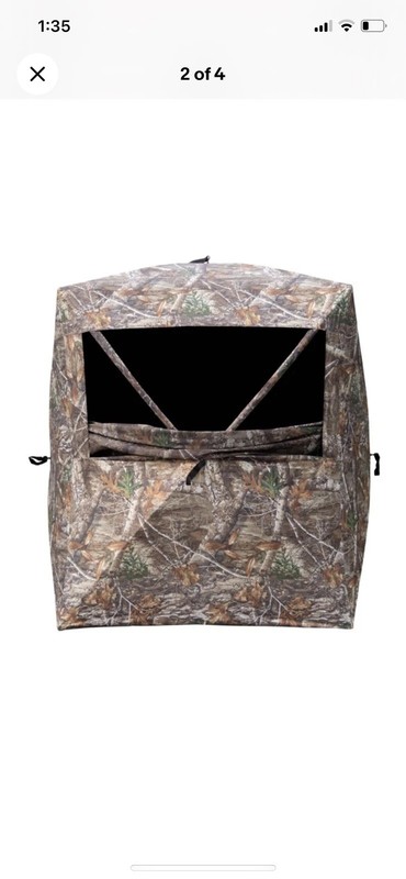 Rhino blinds RB102 2 Person Hunting Ground Blind, Realtree Edge NEW IN BOX