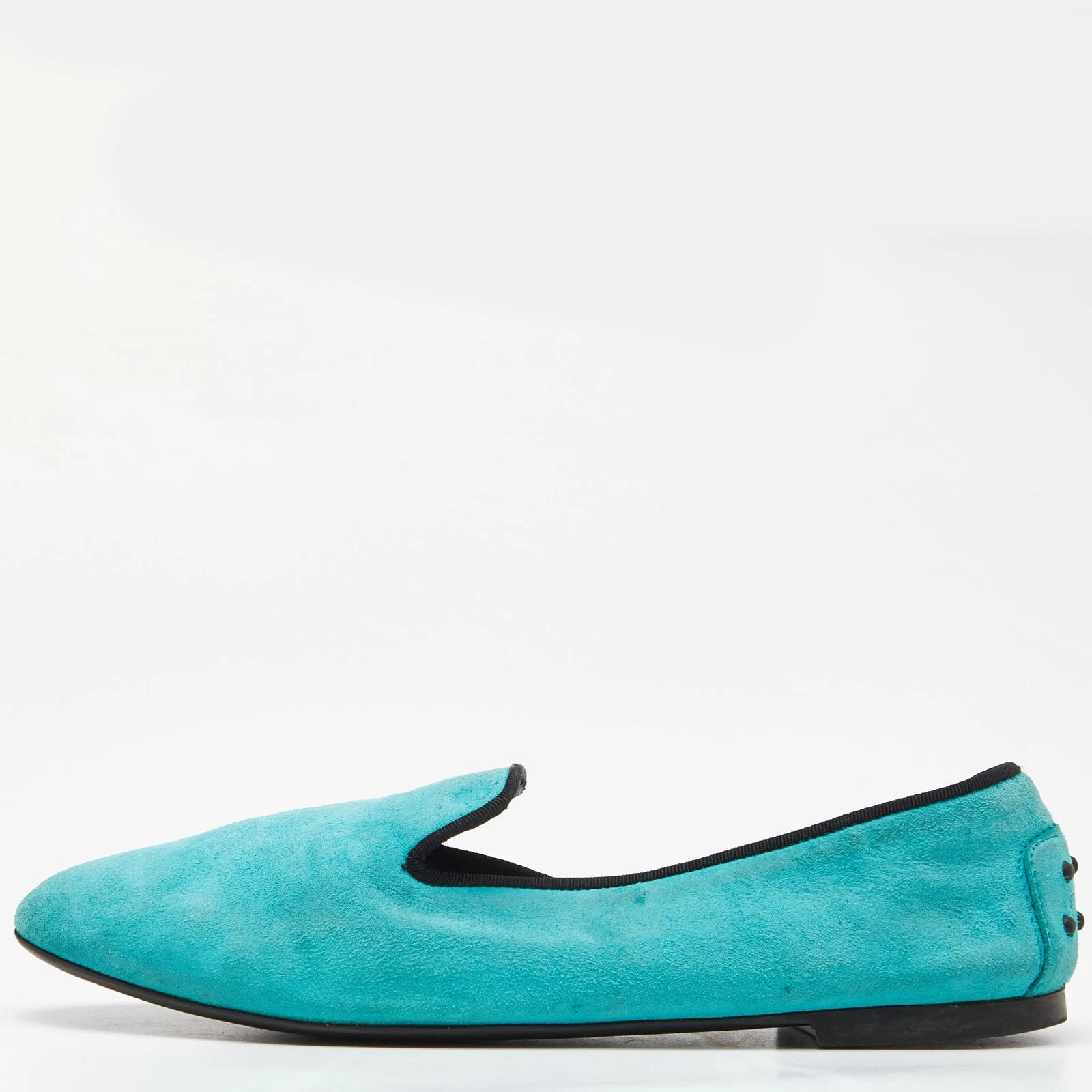 TOD’S Pantofole da fumo verdi in pelle scamosciata Tod's taglia 39 5