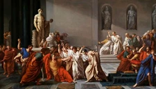 The Death of Julius Caesar Painting by Vincenzo Camuccini Art Reproduction