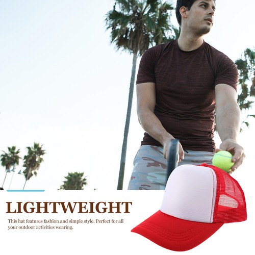 5 Pcs Blank Mesh Baseball Cap Heat Transfer Hats DIY Sublimation - Picture 8 of 12