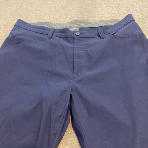Eddie Bauer Pants Mens 36x29 Blue Stretch Waistband Fit Straight Leg Packable - Picture 2 of 13