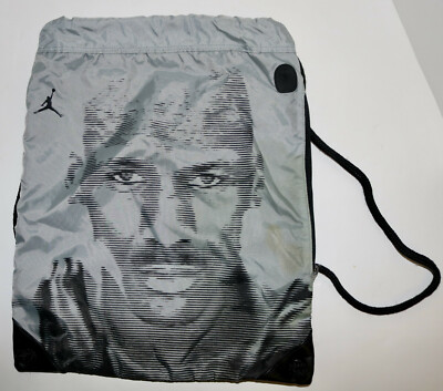Nike Air Jordan 2005 Michael Jordan face print back pack bag distress  