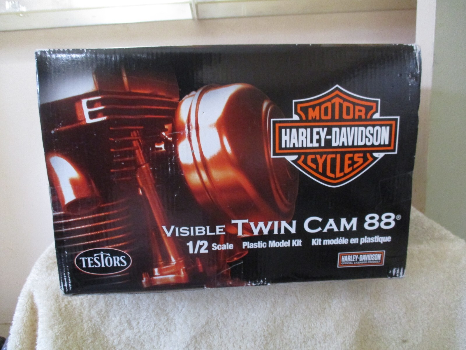 TESTORS 1/2 Scale Model Engine Kit Harley Davidson Visible Twin Cam 88