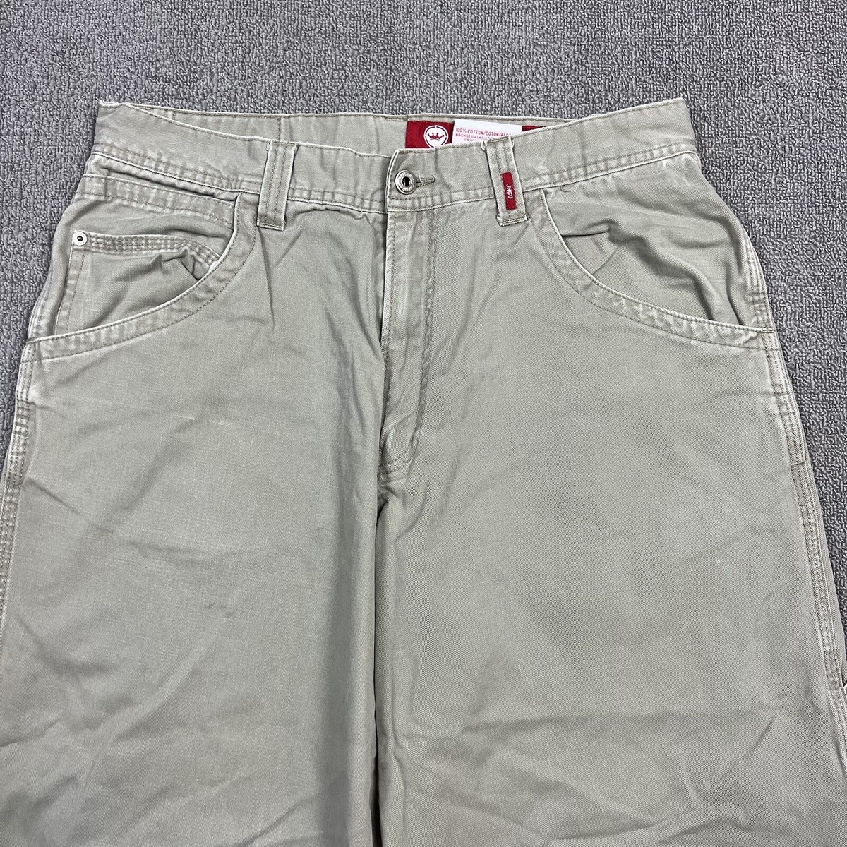 Vintage Y2K JNCO Jeans Carpenter Khaki Pants Men's 33x32