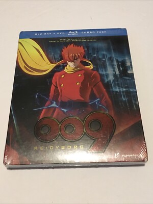 NEW! 009 Re: Cyborg Anime Movie w/Slipcover (Blu-ray/DVD, 2015, Widescreen)