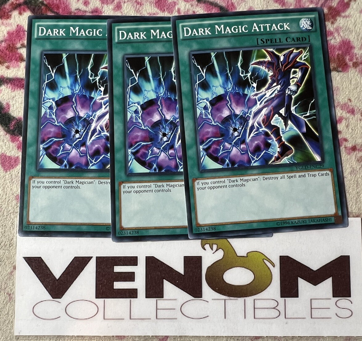 3x (M/NM) - Dark Magic Attack - YGLD-ENC29 - Common - Unlimited YuGiOh ...