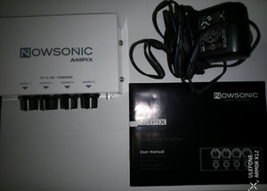 NOWSONIC AMPLIX  4 Kanal Verstärker für Kopfhörer inkl. Netzteil und Anleitung