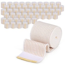 GT 2" (50 Pack) Cotton Elastic Compression Bandages Body Wrap Hook/Loop USA Made