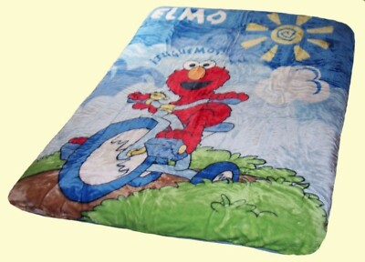 Original Elmo Plush Mink Rashel Blanket Twin 60x86 Sesame Street Licensed Throw Bedding Patterer Blankets Throws
