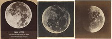 EARLY MOON SHOTS, SET OF 3 VINT STEREOVIEW