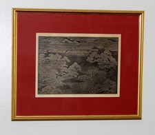 Rare Lithograph Plate of Japanese Temple Landscape by Audsley