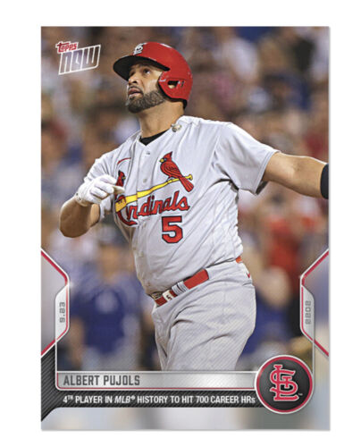 Albert Pujols 700 HR Home Runs - 2022 TOPPS ORA #951 🙂 Cardinals - Foto 1 di 2