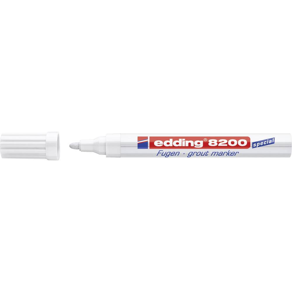 Edding 8200 4-8200-1-4049 Marca fughe Bianco 2 mm, 4 mm
