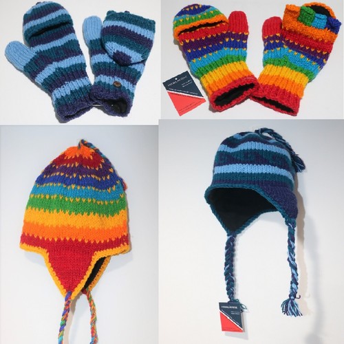 Handmade Himalayan Yak Wool beanie ear 