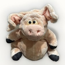 9” Carte Blanche Handmade Large “Piggin PIG” Pink Plush Stuffed Toy Vintage 2002