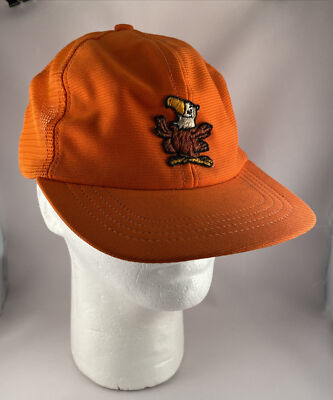 Vintage EAGLE Blaze Orange Trucker Mesh Cap