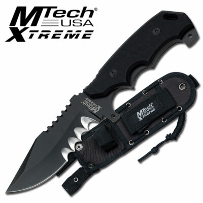 MTech USA XTREME Outdoormesser Schwarz G10 Griff Gesamtlänge 25,4 cm MX-8112