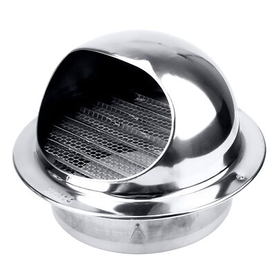 6 Inch Wall Vent Cover Stainless Steel Round Exhaust Grille Wall Outlet Vent