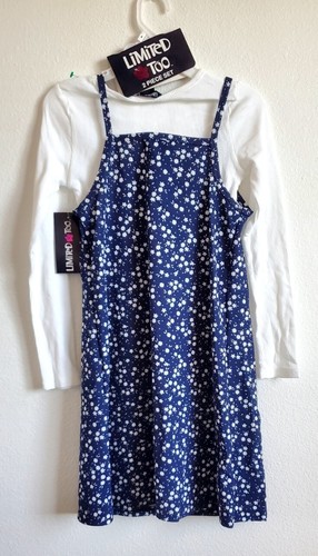 Limited Too Girls Sundress and Long Sleeve Top 2 Pc Set Multicolor Size 7 NWT - Picture 5 of 12