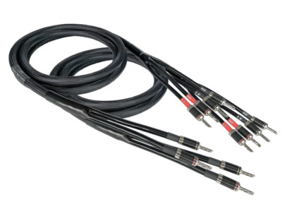 GOLDKABEL GRAND SPEAKER Black Edition, Bi-Wire, Lautsprecherkabel, 2 x 2,5 m